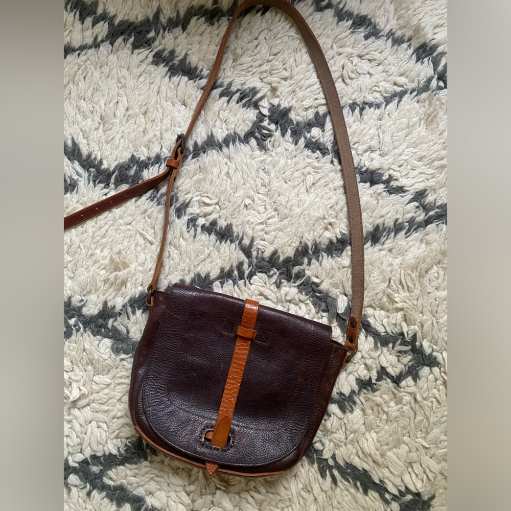 Will leather goods, Seneca leather crossbody, brown/tan